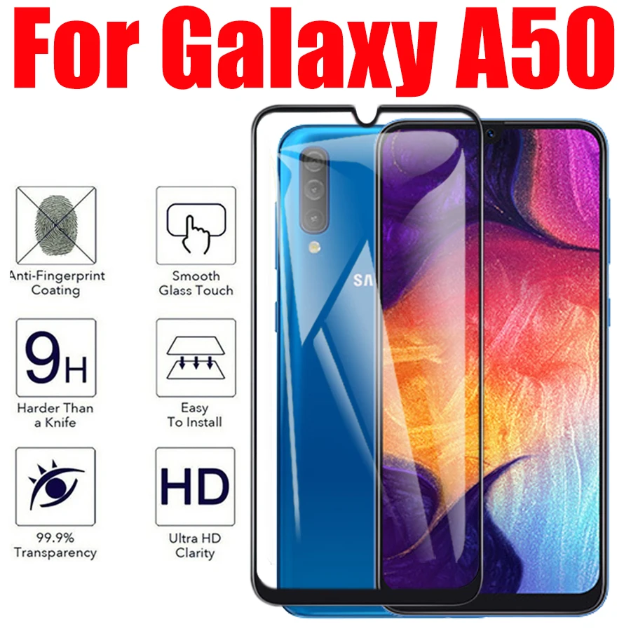 Защитное стекло Gaxaly a 50 для Samsung galaxy a50 защитная пленка экрана sum galax 50a с полным
