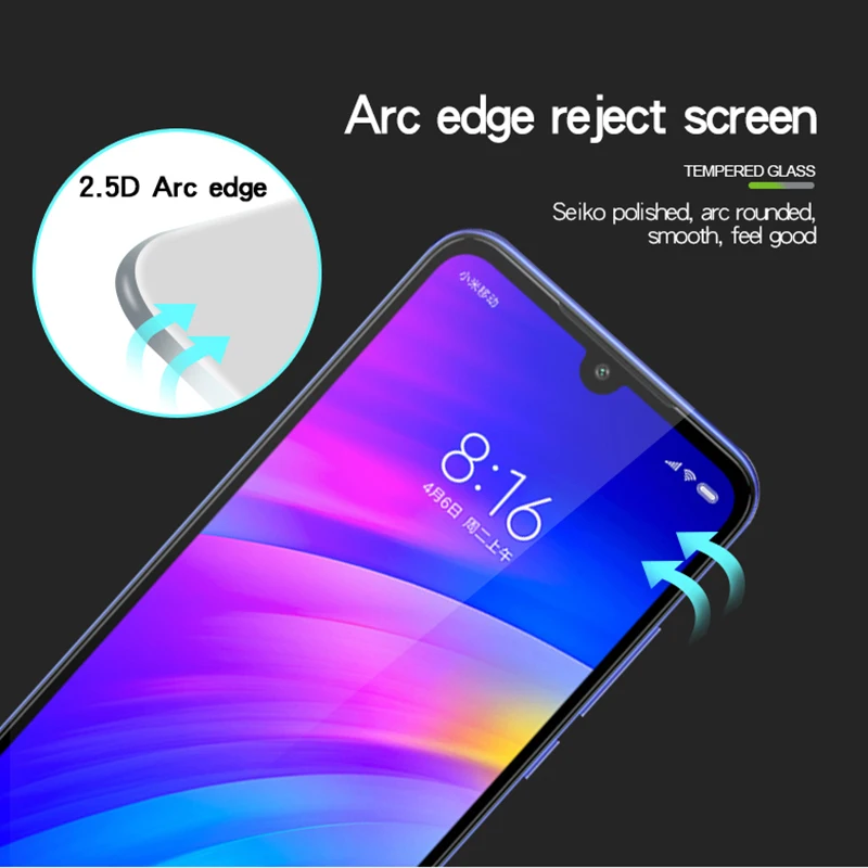 9D Защитное стекло для Xiaomi Redmi Защита экрана 5 6 note 4 7 8 pro |