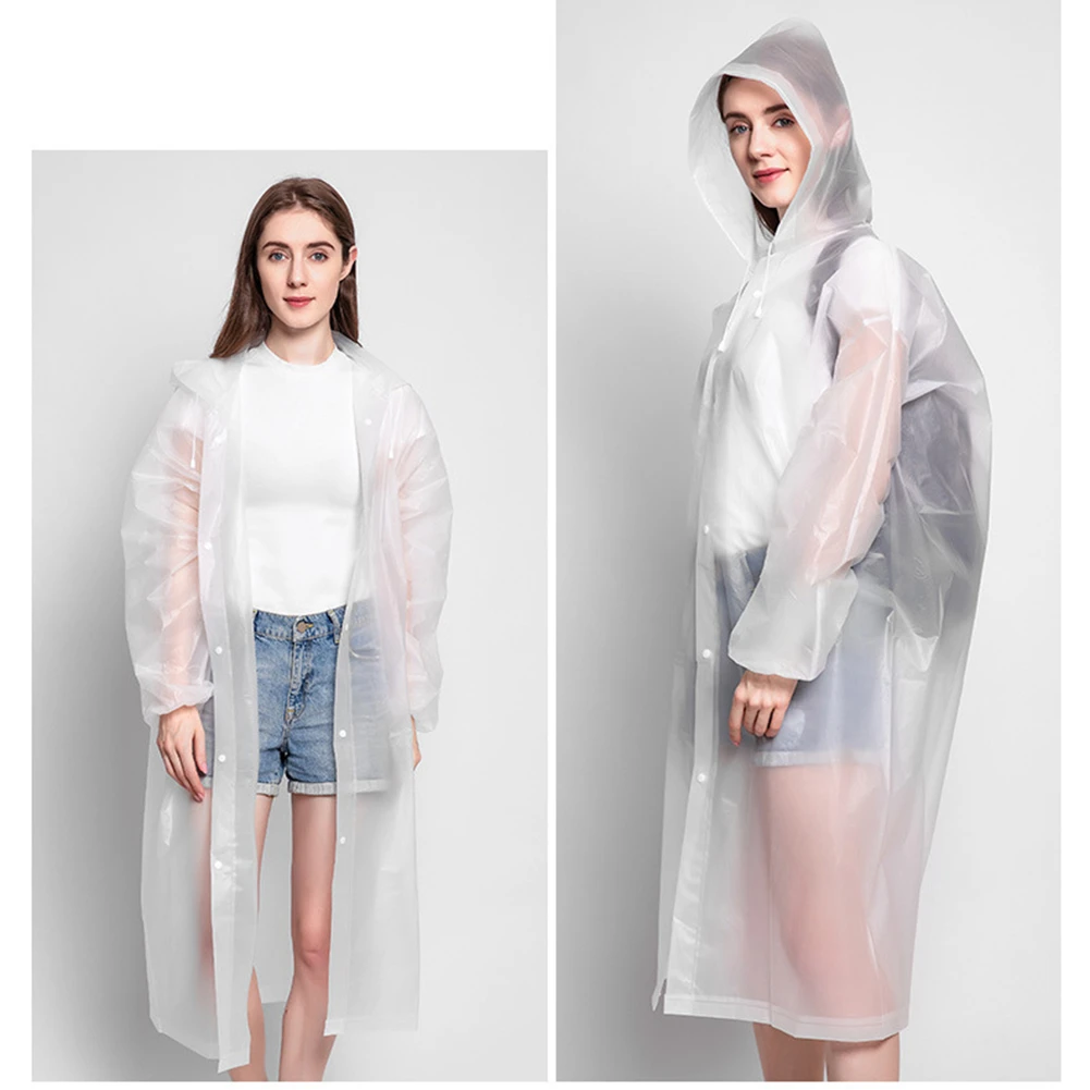 Дождевик пончо многоразовый для взрослых дождевик с капюшоном экстренных