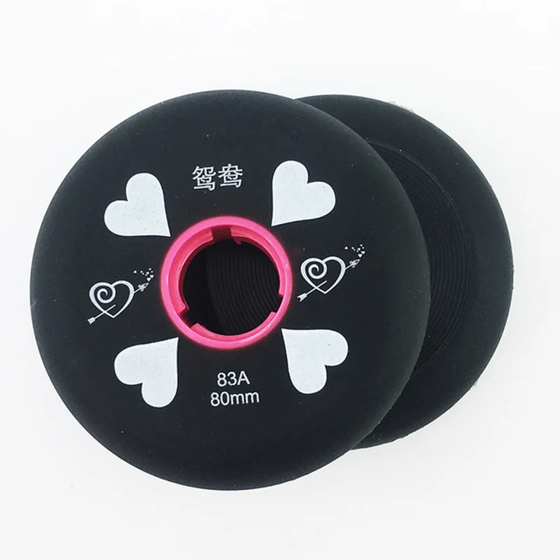 JAPY 80mm 83A Inline Skates Wheels 8PCS/EST Skating Roller Black Slalom Sliding FSK Patines Tires | Спорт и развлечения