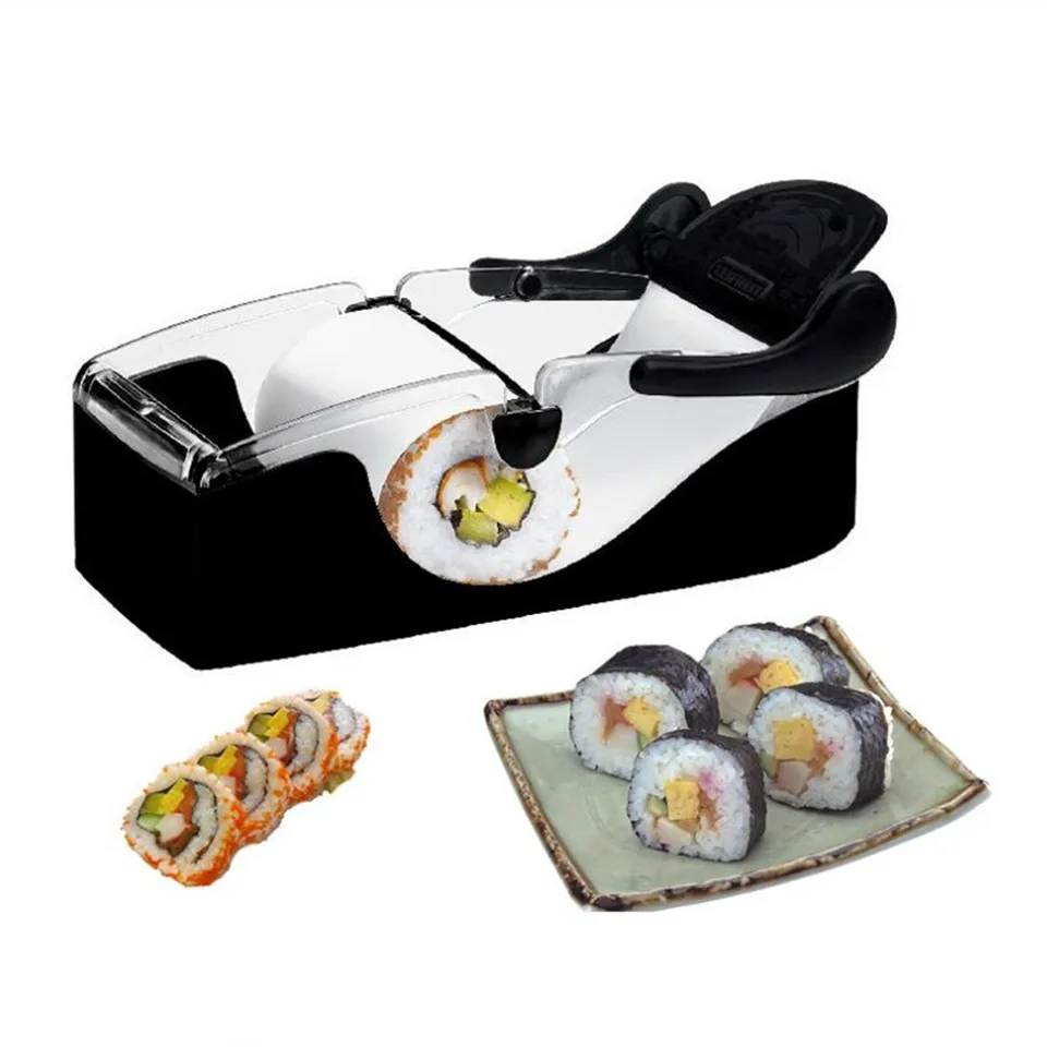 

DIY Rice Roller Mold Sushi Roll Maker for Seaweed Rice Perfect Cutter Easy Sushi Making Machine Sushi Roll Maker Kitchen Gadget