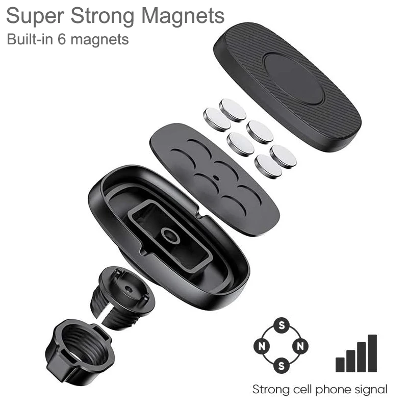 Untoom Magnetic Car Phone Holder Car Air Vent Phone Mount Universal Dashboard Magnet Cell Phone Holder Stand for iPhone Samsung