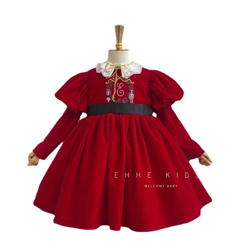 0-12years Autumn Turkey Children's Christmas Dress Princess Performance Clothing Children Kids Dresses for Girls Eid | Детская
