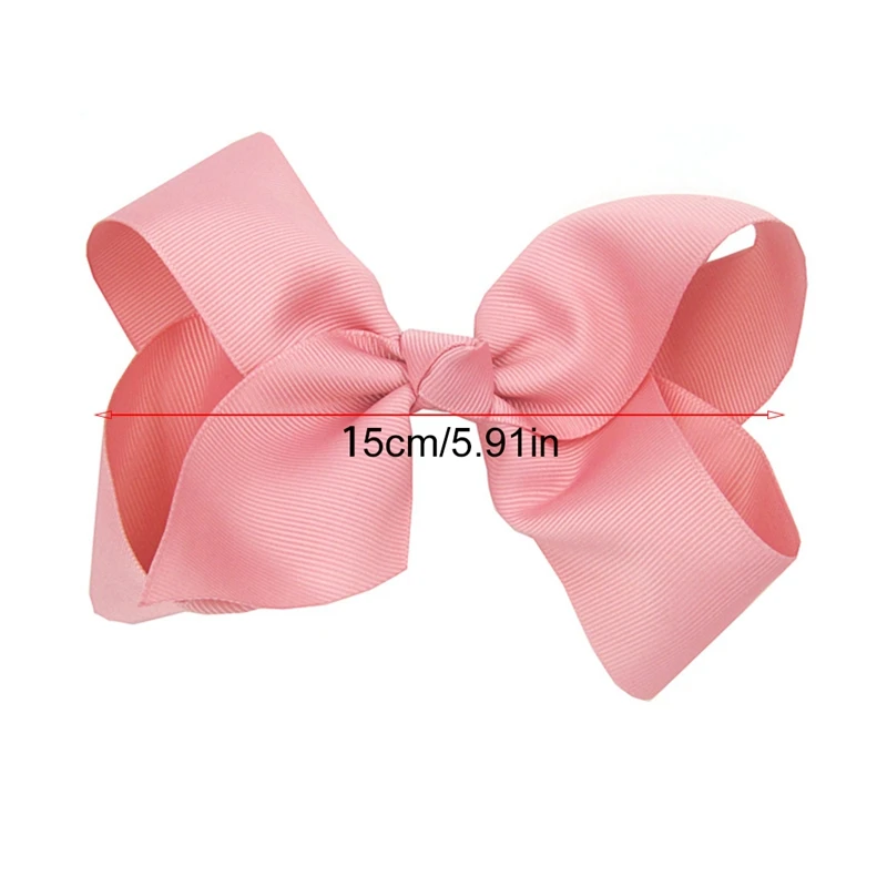 

10PCS Baby Big Hair Bows Boutique Girls Alligator Clip Grosgrain Ribbon Lovely