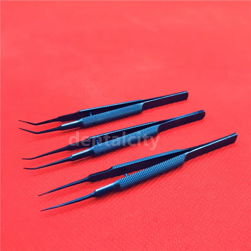 110mm Titanium Round Handle Eyelid Tweezers Platform double eyelid tool fine tissue forceps Ophthalmic Instruments | Красота и