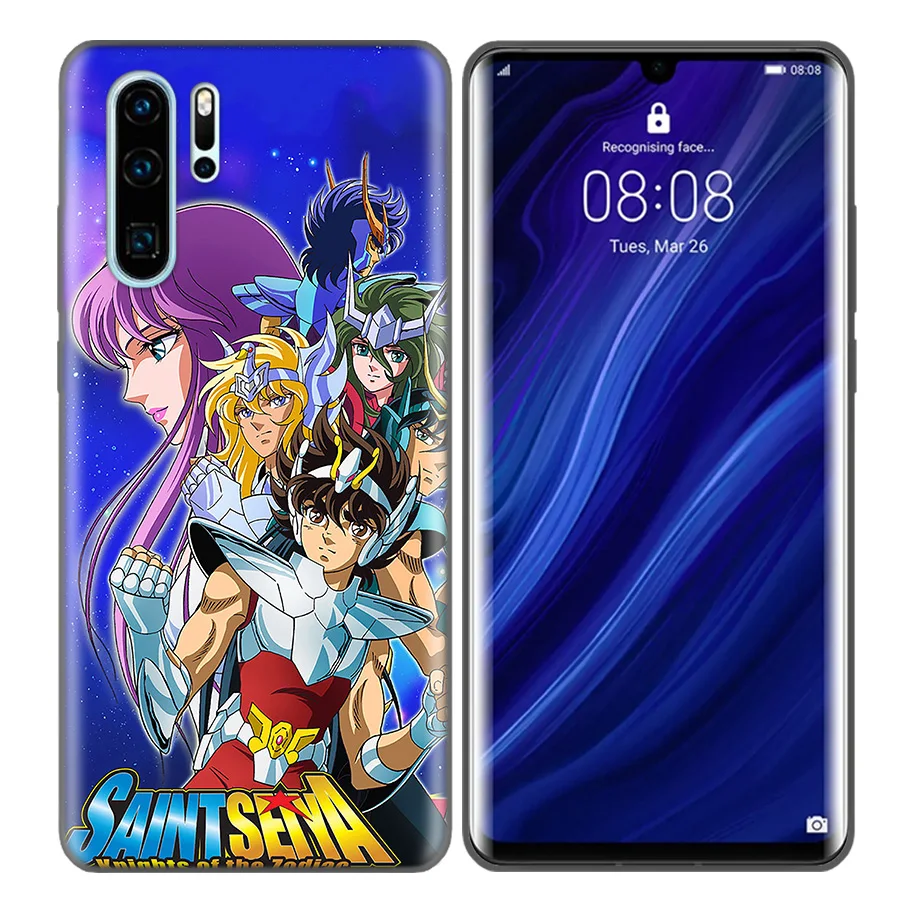 Saint Seiya Shiryu Черный силиконовый чехол с рисунком аниме для Huawei P30 P20 P10 Mate 30 20 10 Lite Pro