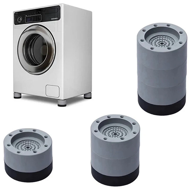 

Anti Vibration Feet Pads Washing Machine Rubber Anti-Vibration Pad Dryer Universal Fixed Non-Slip Pad Noise-Reducing Feet Pads
