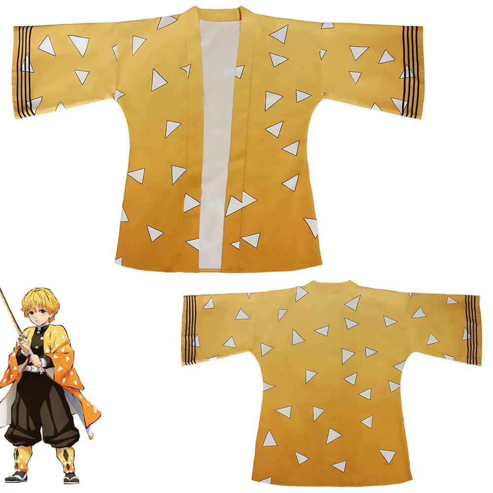 Anime Demon Slayer Kimetsu No Yaiba Tanjiro Kamado Cosplay Cape Costume Men Kimono Jackets Halloween Party Clothes Adult Kids |