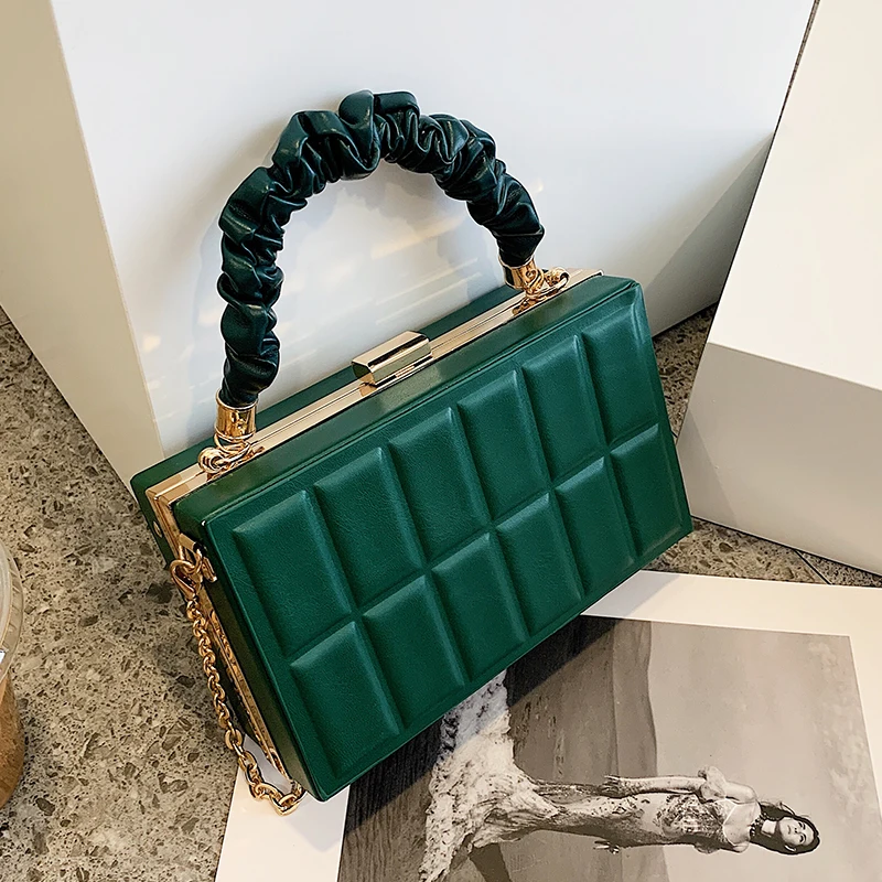 

Женская сумка-тоут из ПУ кожи, с плиссированной ручкой