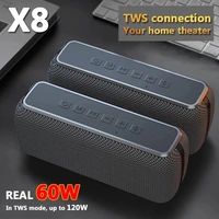 xdobo x8 60w high power bluetooth speaker portable outdoor wireless subwoofer soundbox tws stereo home theater computer soundbar