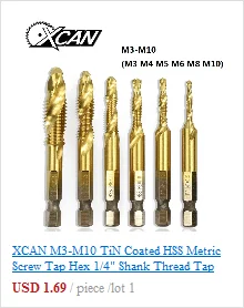 XCAN 20/31/40 шт наёмите и набора пресс-форм, винтовой резьбой кран гаечный ключ под давлением сплав Сталь ручной метчики винторезы дрель