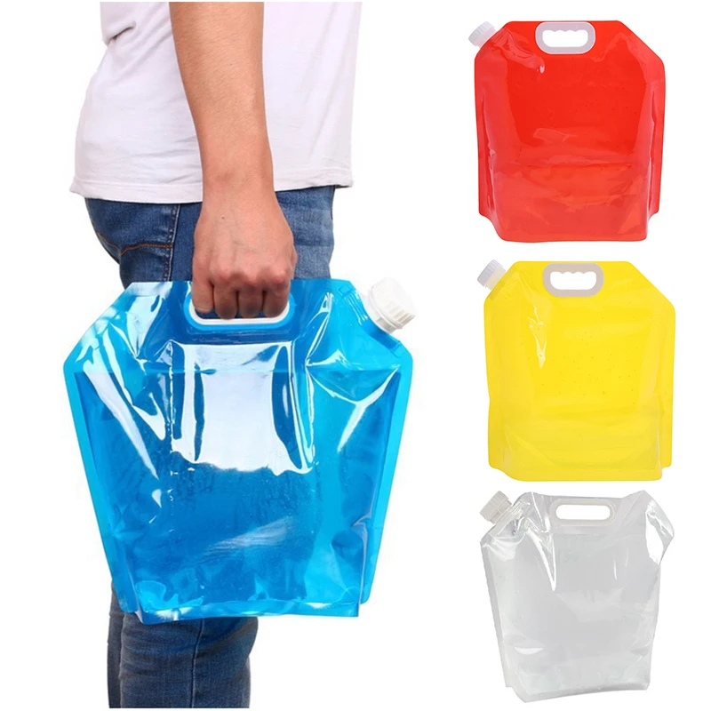 

5L Folding Water Storage Collapsible Lifting Bags Portable Camping Hiking Survival Outdoor Accessories Travel Kits Equipments