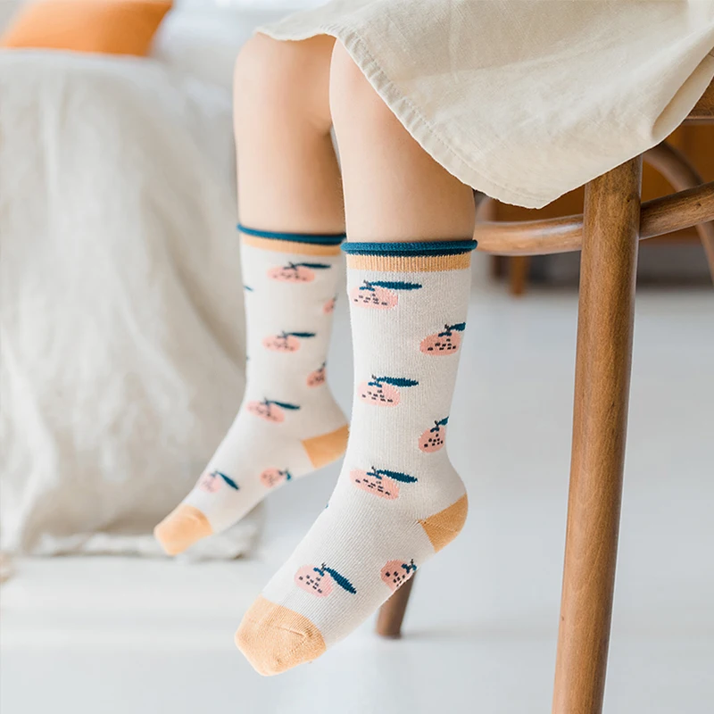 Детские гольфы длинные хлопковые носки для мальчиков и девочек ясельного