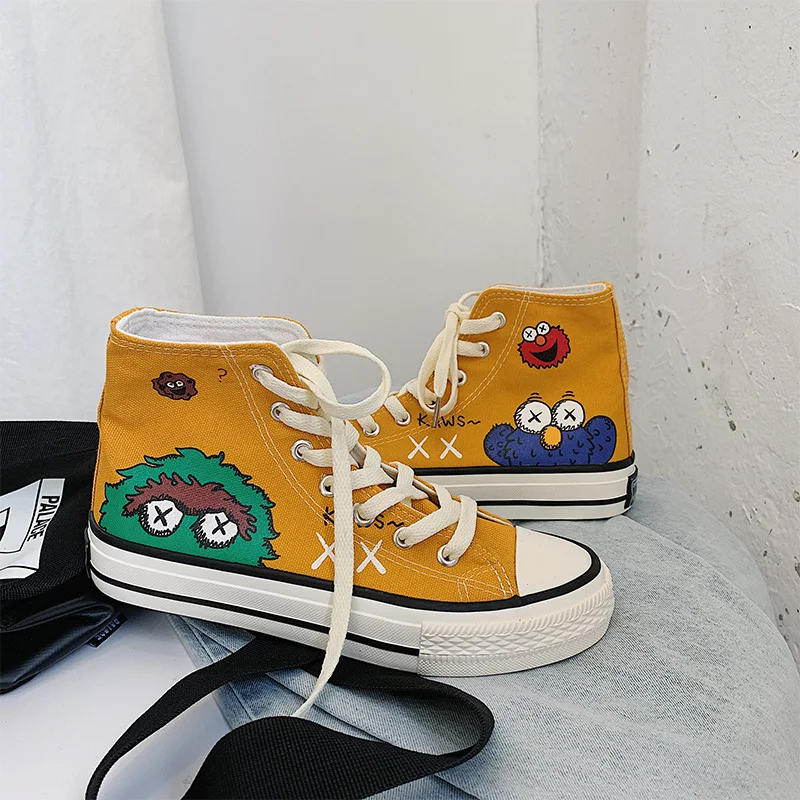 Женская Повседневная обувь парусиновая коллекция 2020 года модная на плоской