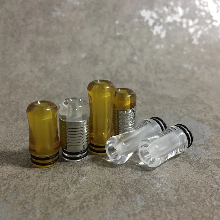 Гладкий полированный ПК пей Ultem 510 MTL капельный наконечник длинный вейп узкое