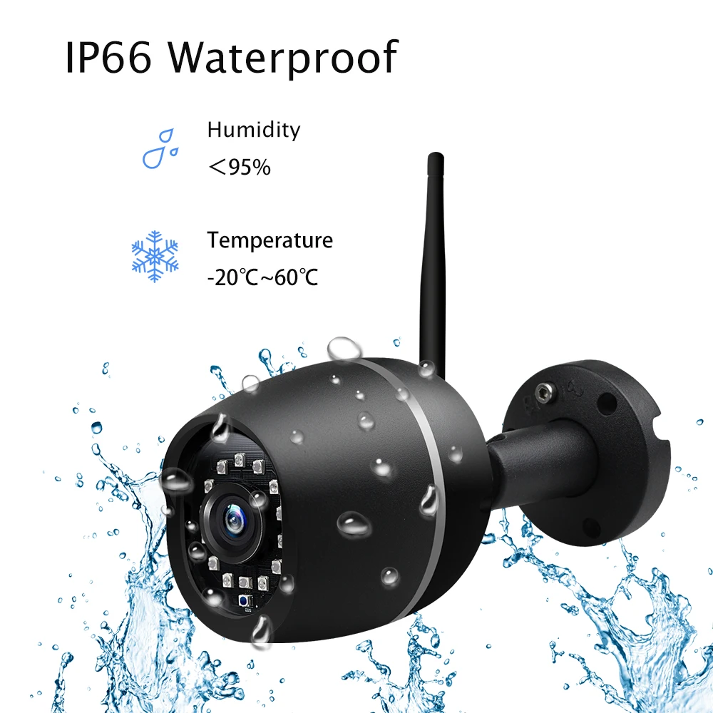 HISMAHO 1080P HD ip камера беспроводная наружная безопасности с металлическим корпусом