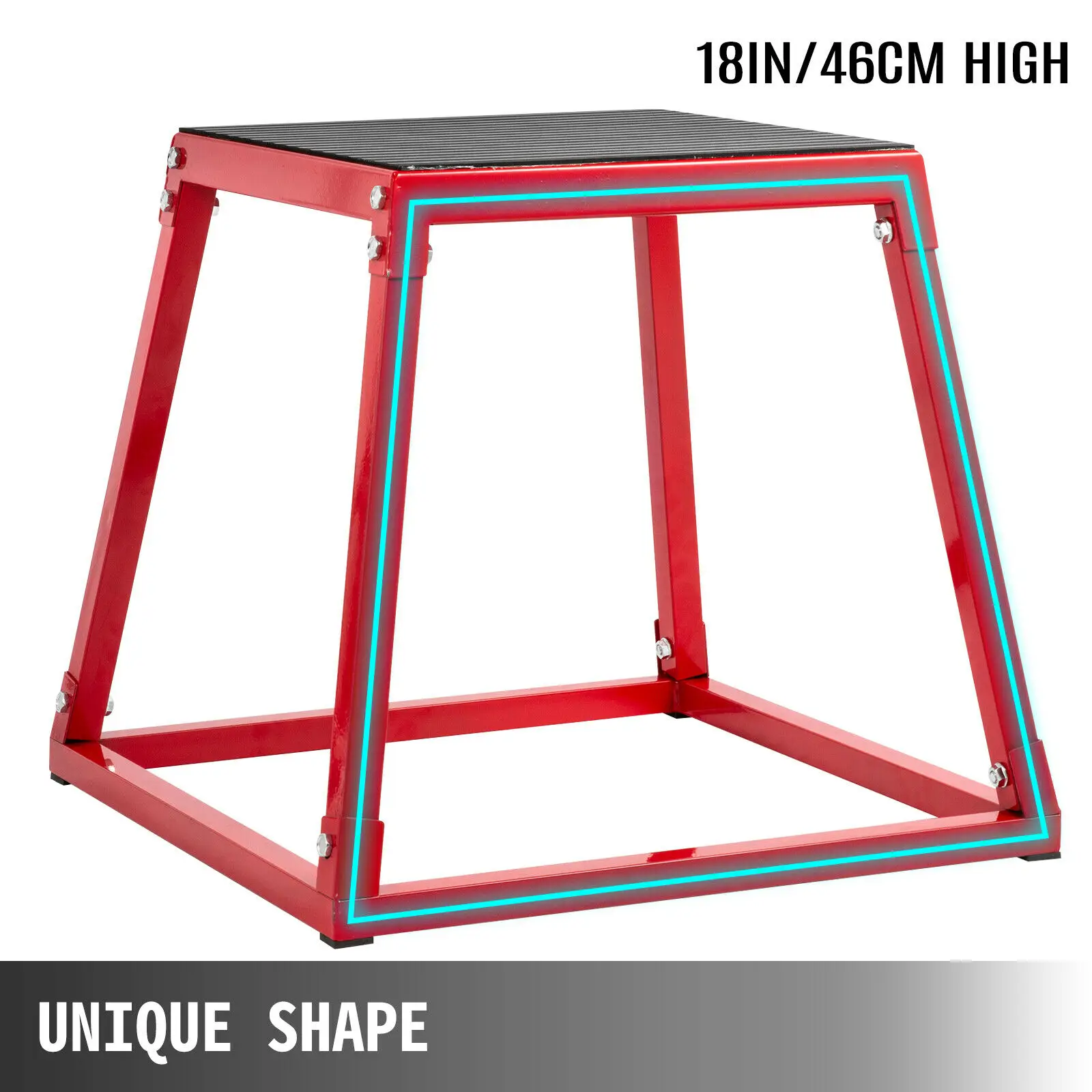 18" Fitness Exercise Jump Box Plyo Step Cross Sports Plyometric Explosiveness | Бытовая техника