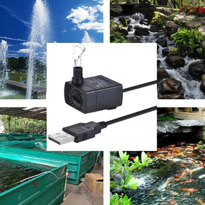 

USB Mini Pet Fountain Replacement Pump for Cat Drinking Bowl Water Dispenser Fountain Aquariums Fish Tank Tabletop Fountain