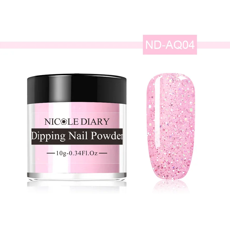 Порошок NICOLE DIARY для ногтей с пайетками 10 г блестящие красочные украшения без