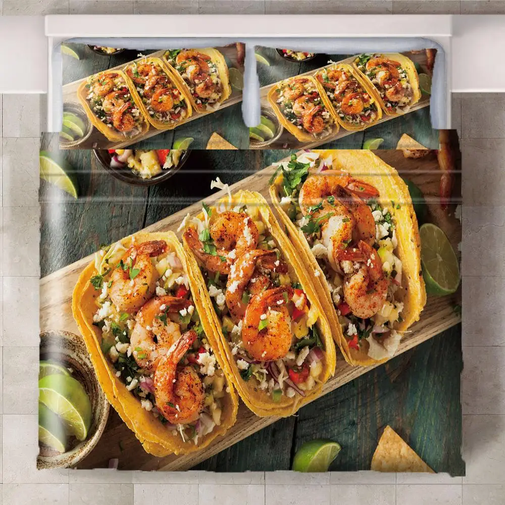 3 шт./компл. Комплект постельного белья картофель фри арбуз | Дом и сад