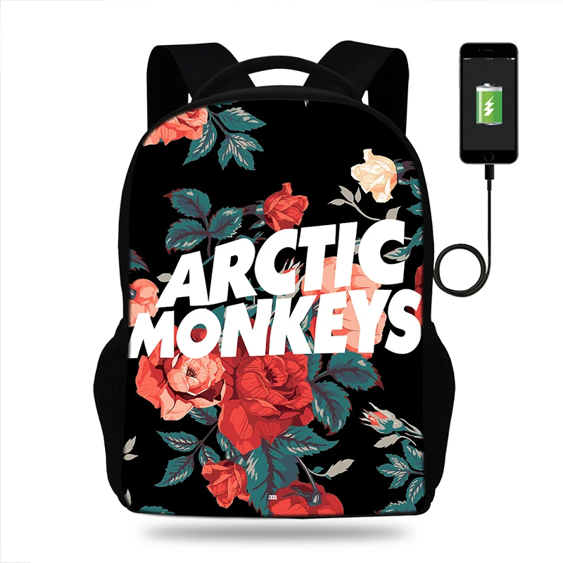 Рюкзак Arctic monkey рок группы для женщин и мужчин повседневный школьный ранец