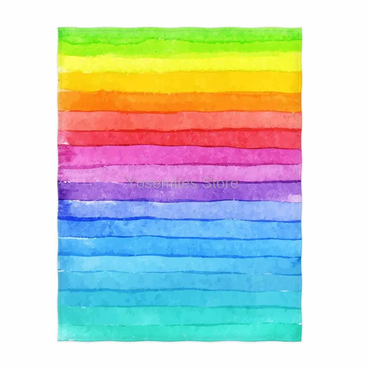 

58 x 80 Inch Painted Rainbow Pattern Super Soft Throw Blanket for Bed Couch Sofa Lightweight Travelling Camping Throw Size fo