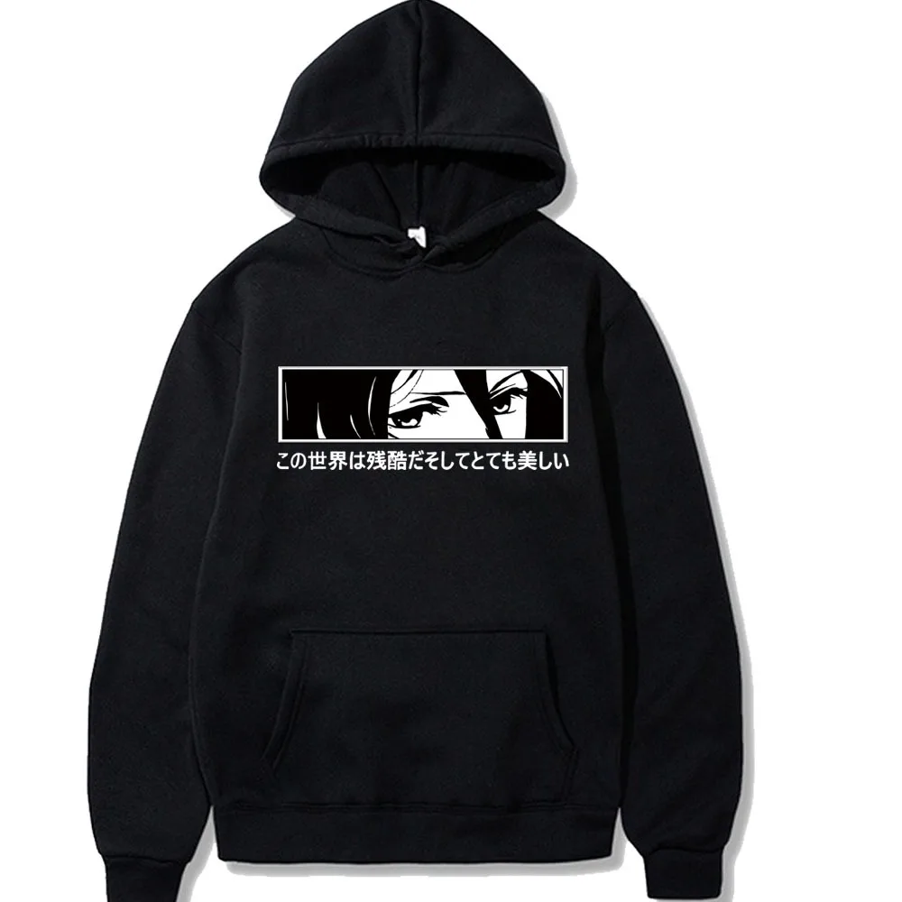 

Attack on Titan Hoodie Japanese Anime Long Sleeves Loose Hoodies Unisex Clothes