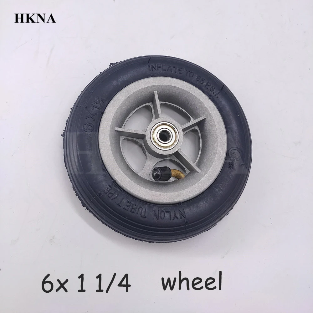 Пневматические колеса 6x1 1/4 6*1 Inflation Tire внутренняя трубка для электрических шин на колесах мини скутер