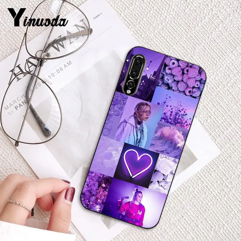 Yinuoda Лавандовый фиолетовый цвет тематический узор чехол для телефона huawei P9 P10 Plus