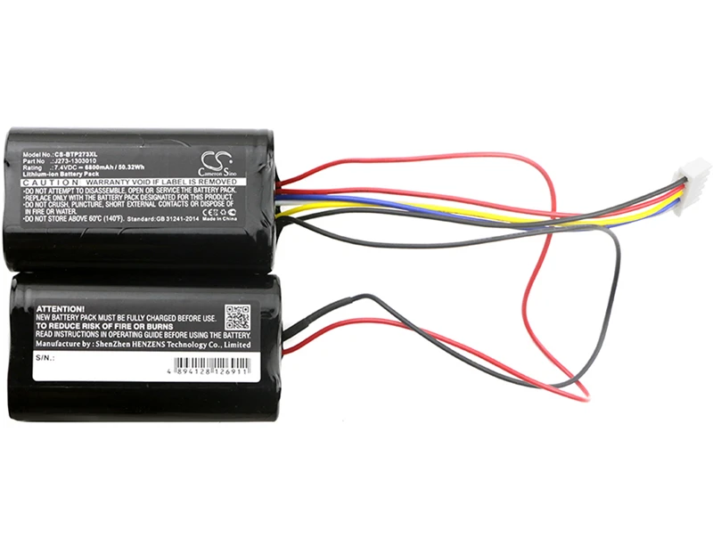 Cameron Sino 6800mAh Battery for Beats J273, Pill XL, J273/ICR18650NH, J273-1303010