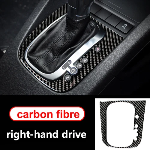 right-hand drive B Для volkswagen golf 6 gti R MK6 аксессуары LHD RHD автомобильный Стайлинг углеродное волокно рулевое колесо Шестерня двери панели внутренние наклейки - Название цвета: right-hand drive B