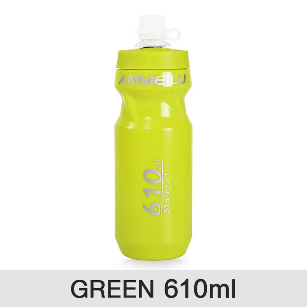 610ml green 610/710 мл MTB велосипедная фляга для воды герметичное сжатое оборудование бутылка для велосипеда горный велосипед мотоциклетные Кемпинг спорт - Цвет: 610ml green