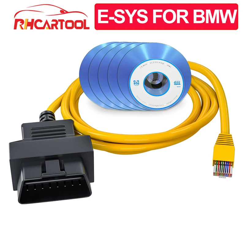

ESYS кабель ENET для BMW F-серия обновления Скрытая данных E-SYS ICOM кодирования программатор системного блока управления OBD OBD2 сканер Авто диагности...