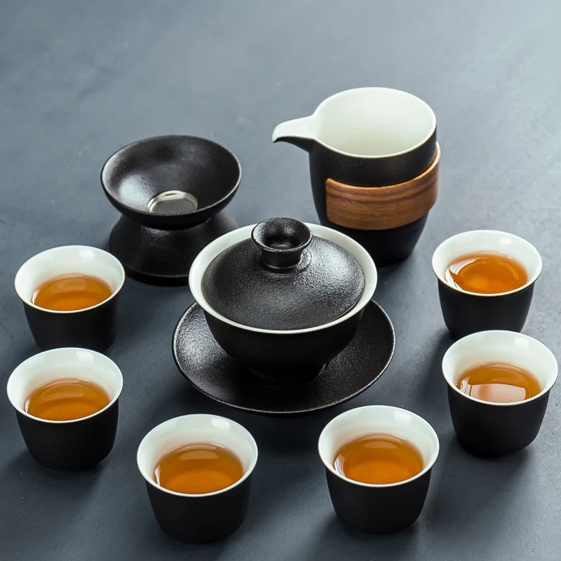 

Portable Coffee Luxury Tea Set European Tea Cup Set Porcelain Travel Traditional Tea Set Afternoon Tea Conjunto Household Eg50cj