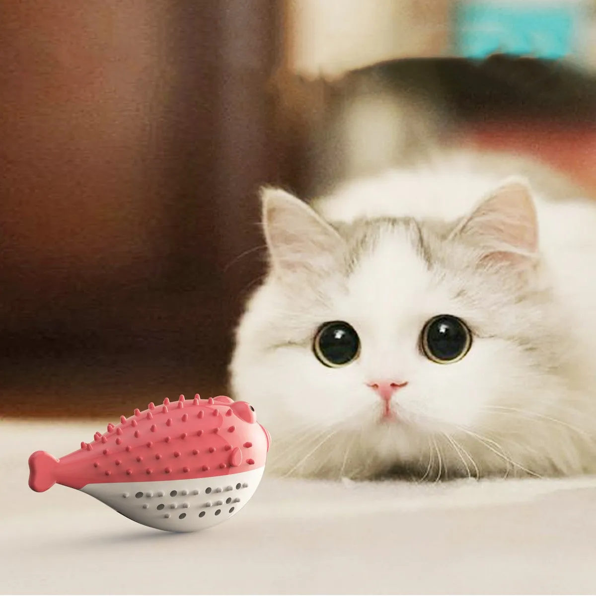 Зубная щетка в форме кошки рыбы может удерживать кошку мяту искусственный зуб