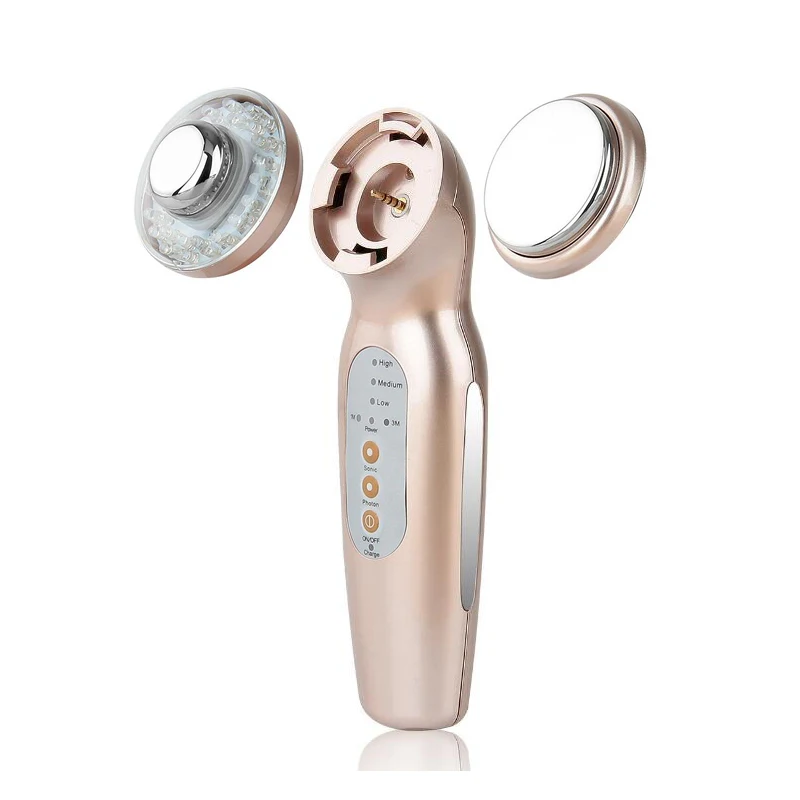 Kopen 1Mhz 3Mhz Ultrasone Facial Massager Photon Led Light Body Ultrasound Gezicht Slanke Huidverzorging Verwijderen Cellulitis Schoonheid Gewicht Verlies