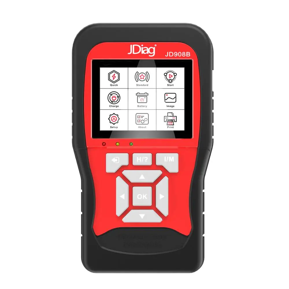 Новинка JD908B OBD2 сканирующий инструмент + 12 В профессиональный тестер аккумулятора