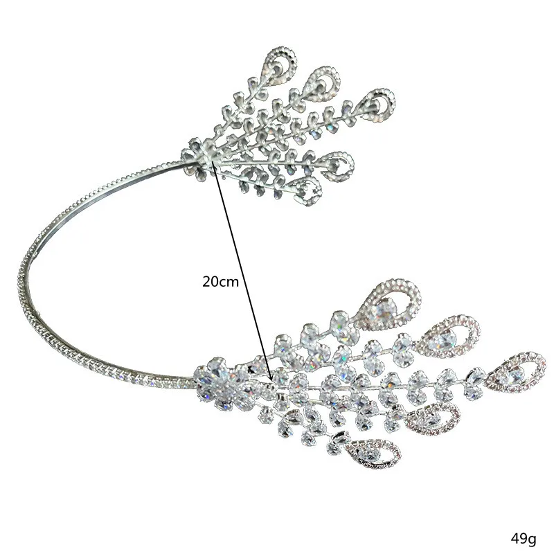 

Unique Crystal Headband Wedding Hair Accessories Bride Wedding Crown Princess Birthday Tiaras Parade Prom Accessories