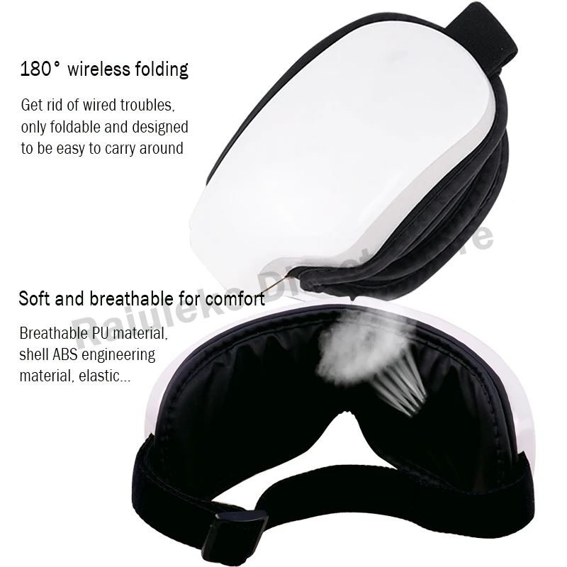 Музыкальный беспроводной Вибрационный массажер для глаз с Bluetooth Электрический