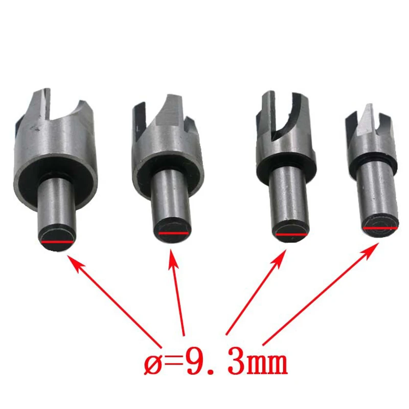 4 шт. с высоким содержанием углерода Сталь деревянная вилка отверстие набор из