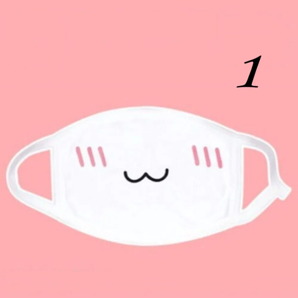 1 шт., кавайная противопылевая маска, хлопковая маска для губ, милая мультяшная маска для губ, маска для лица