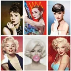 Одри Хепберн Алмазная вышивка 5D Сделай Сам Крест стич полная дрель элегантная Алмазная мозаика для девочек набор настенные украшения знаменитостей подарок