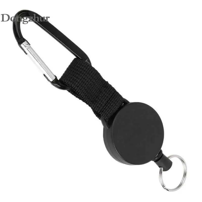 

60cm Wire Rope Telescopic Burglar Chain Key Holder Tactical Keychain Outdoor Camping Key Ring Return Retractable Key Chain Ring