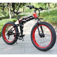 26inch Electric Bike 48V 1000W Motor 40 Fat Tire with 14Ah Lithium Battery E-Bike Mens Mountain Snow powerful Electric Bicycle