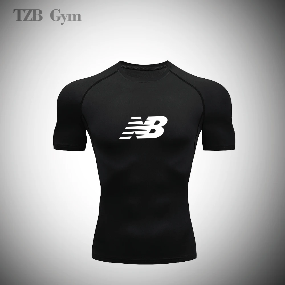 

Men's T Shirt Fitness Jogging Sports Quick Drying Clothes Gym MMA Dumbbell Muscle Exercise Sports T Shirt Running Sportswear