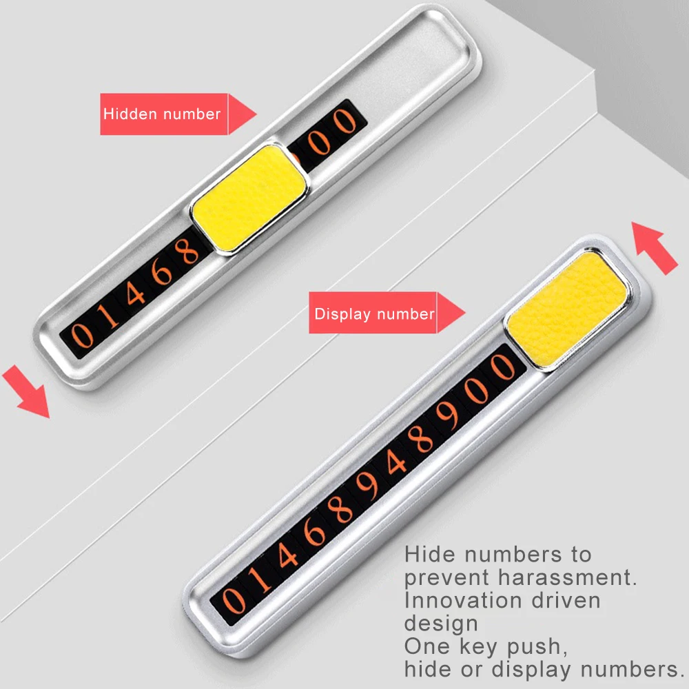 Креативный номер телефона автомобильная номерная табличка для парковки