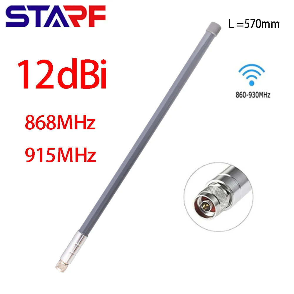 

STARF 860-930MHz For LoRa LoRaWAN Helium Hotspot Miner 10-12DBI Long-Range LoRa Gateway Omni Fiberglass Aerial Antenna 915Mhz