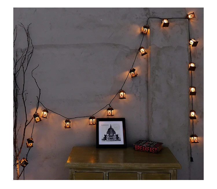 KHLITEC светодиодная гирлянда в стиле ретро для улицы Рождественская дома украшения