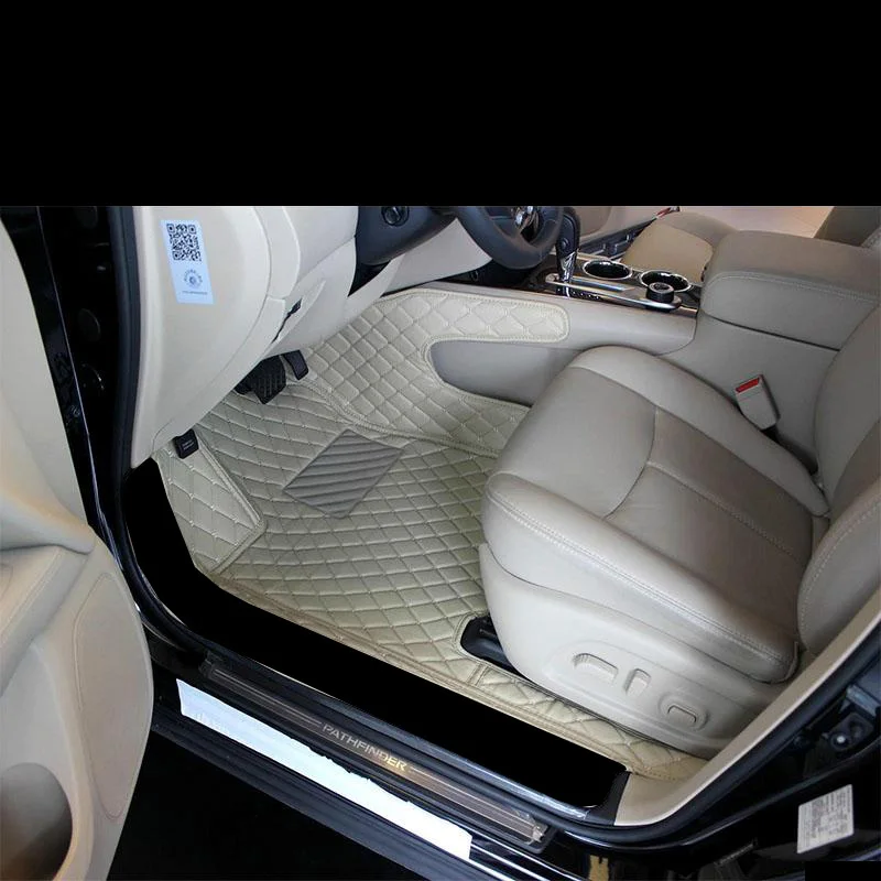 Lsrtw2017 кожаные автомобильные коврики для Nissan Pathfinder 2013 ковер 7 мест коврик