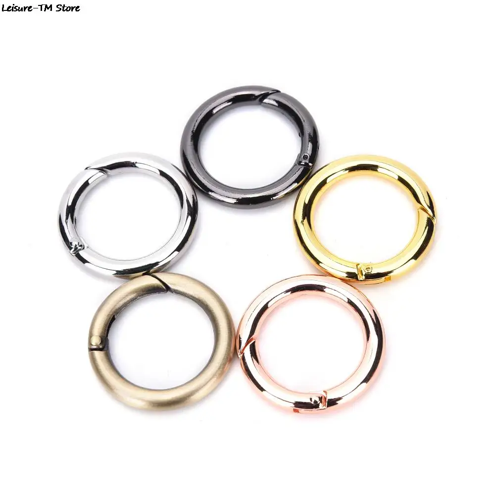 

1PCS 28mm Spring O Ring,bag Hook,Round Carabiner Snap Clip Trigger Spring Keyring Buckle,O Ring For Bags,DIY Bag Accessories